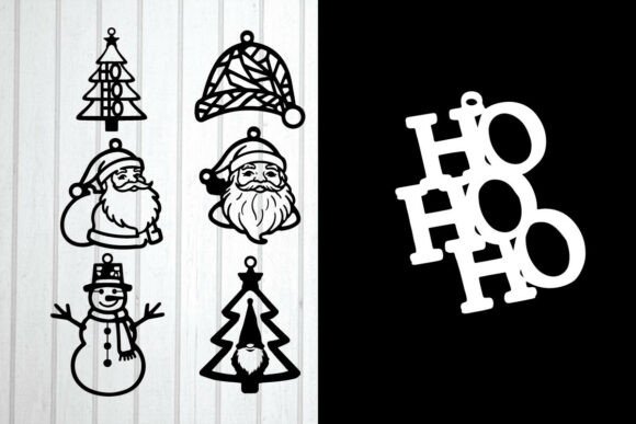 Christmas Earring Laser Cut in Crafts