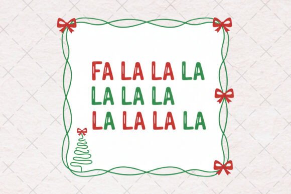 Christmas Fa La La Hand-Drawn Frame Png: A Designer’s Review