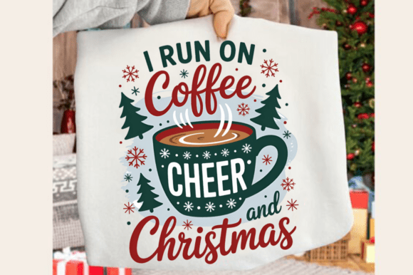 Coffee Themed Christmas PNG Design: A Brand Designer’s Review