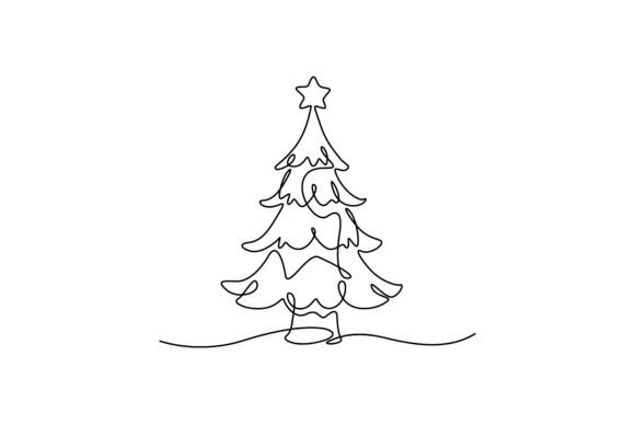 Continuous Line Christmas Pine Tree Review
