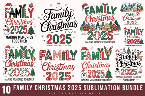 Family Christmas 2025 Sublimation Design Review