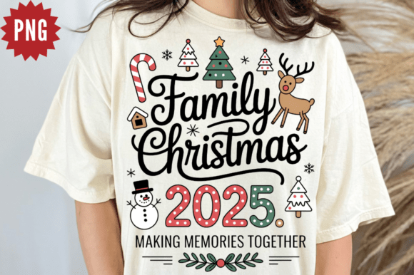 Family Together Christmas New Year 2025 Illustrations Review