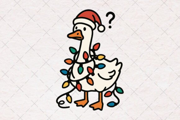Funny Minimal Christmas Goose Clipart Review
