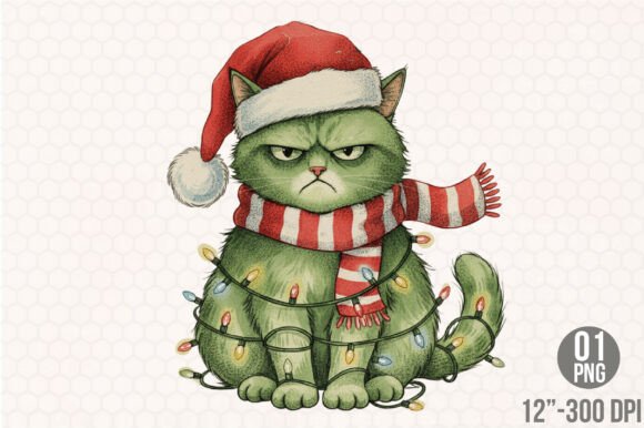 Grumpy Christmas Cat PNG: A Designerβs Review for Editorial Illustrations