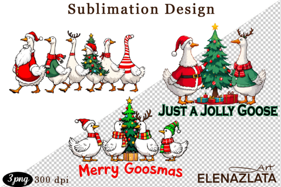 Just a Jolly Goose, Christmas Goose PNG: A Review for Illustrations