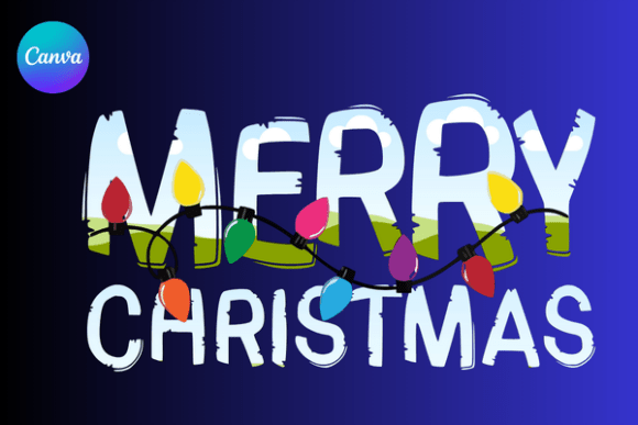 Merry Christmas Lights Canva Frame Review