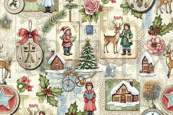 Shabby Chic Country Christmas Pattern Review for Patterns